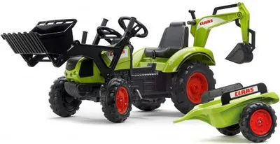 Produktbild von FALK - Claas Arion 430 Trettraktor mit Lader, Bagger und Beiwagen