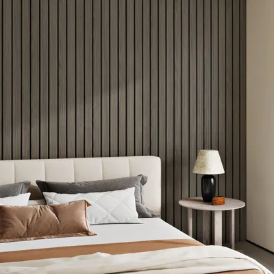 Zdjęcie produktu dla Panel ścienny samoprzylepny - Brązowy dąb - 30 x 300 cm - PVC - Wodoodporny - Do salonu i kuchni