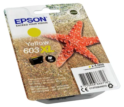 Produktbild von Epson Singlepack Yellow 603XL Ink, High (L) Yield, Gelb, 4 ml, 1 Stück(e), Einzelpackung