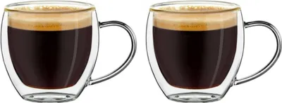 Produktbild von Thermoglas Espressoglas hoch mit Henkel 2er Set; 100ml