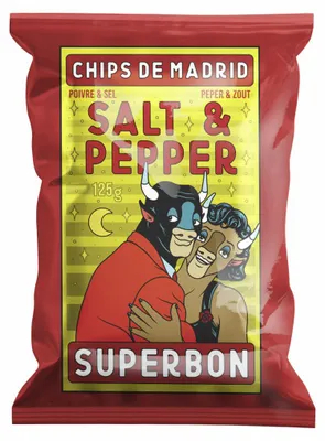 Zdjęcie produktu dla Superbon Chips Poivre et Sel – chipsy ziemniaczane z solą i pieprzem 125 g