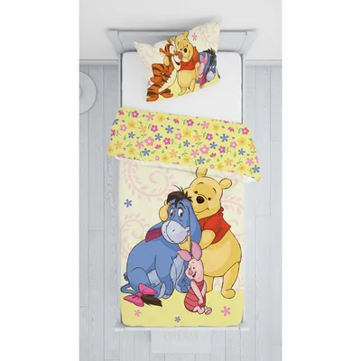 Obrázok produktu pre Winnie the Pooh baby / toddler friends posteľná bielizeň Linon / Renforcé