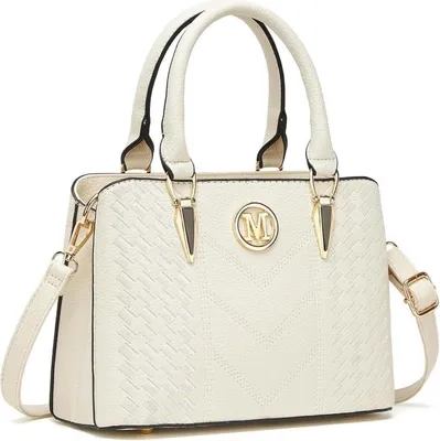 Produktbild von Damen Handtasche Mittelgroß Lychee Muster Schultertasche elegante Henkeltasche