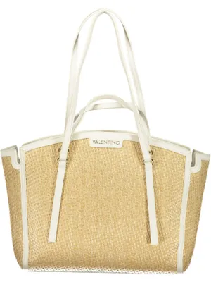 Produktbild von Elegante weiße Damenschultertasche mit Fächern und Kontrastdetails