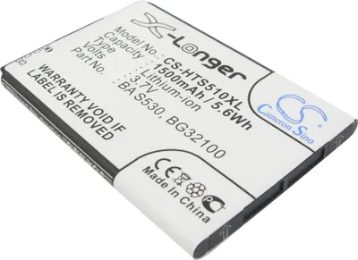 Produktbild von TECHTEK Akku Kompatibel mit [HTC] Bliss, C510, C510e, Desire S, G15, PG88100, Rhyme, S510b, S510E, Saga, Salsa, für [Google] G12, G15 Ersetzt 35H001