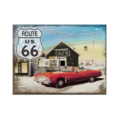 Zdjęcie produktu dla Nostalgic-Art - Magnes 6 x 8 cm - Autostrady USA - Route 66 - Droga Matka