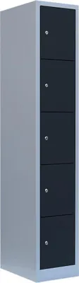 Produktbild von Schließfachschrank Wertfachschrank Fächerschrank Spind 5 Fächer Anthrazit 520518