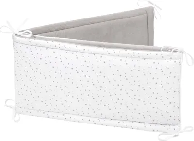 Produktbild von Twinkle Stars & Grey Velvet Bettumrandung