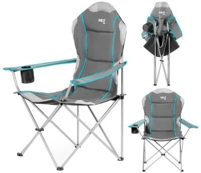 Obrázok produktu pre Nc3080 Svetlošedá Kempovacia Stolička Nils Camp
