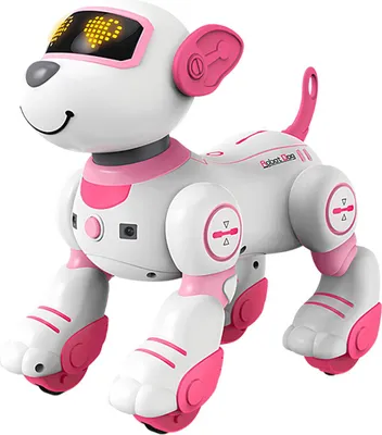 Obrázek produktu pro TechKidz, dálkově ovládaný animovaný pes se světelnými a zvukovými efekty - Roxy, bílý