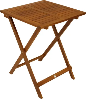 Produktbild von DEGAMO Gartentisch Klapptisch Bistrotisch Holztisch LIMA 60x60cm quadratisch, Akazie geölt
