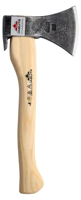 Produktbild von Handbeil Nature 800 g | Eschenstiel 380 mm | kleines Forstbeil zum Hacken und Spalten | geschmiedeter Axtkopf, polierte Schneide | Bushcraft, Camping, Waldarbeit | mit Nagelzieher