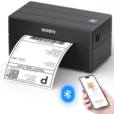 Immagine prodotto di Stampante per etichette termica - Stampante di etichette Bluetooth - 203 DPI - 40 mm - 110 mm - Nero