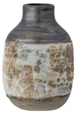 Produktbild von Bloomingville Crina, Becherförmige Vase, Steingut, Grau, Braun, Tisch, Drinnen, 160 mm