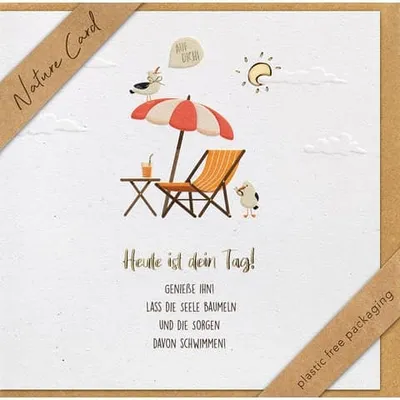 Produktbild von Allgemeine Wünsche - Nature Card HANDMADE Karte mit Umschlag