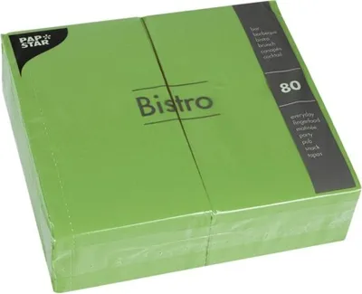Produktbild von 80 Papstar Servietten, 2-lagig 1/6-Falz 40 cm x 32 cm olive 11021