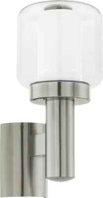 Obrázek produktu pro EGLO POLIENTO, Venkovní světlo na zeď, Nerezová ocel, Sklo, Plast, Nerezová ocel, IP44, I, Bílá
