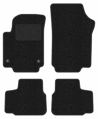 Image de Tapis de sol en moquette pour Skoda Citigo 2011- (à hayon) – jeu 4 pièces, anthracite, sur mesure – Wielganizator ANTHRA
