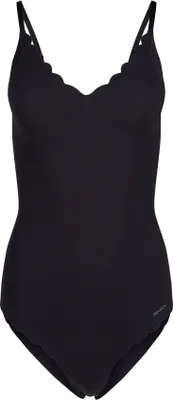 Produktbild von SKINY Damen Body - Unterwäsche, Spaghettiträger, Spitze, V-Ausschnitt, einfarbig Schwarz 40