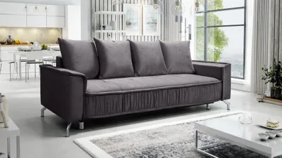 Produktbild von Schlafsofa Sofa 3-Sitzer FLORENCE Stoff Element Grafit