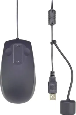 Produktbild von Renkforce IP68 Industrial Maus USB Laser Schwarz 3 Tasten 1000 dpi