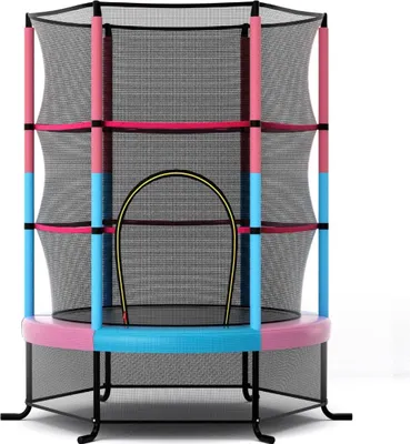 Image de Trampoline pour enfants avec filet de sécurité, 165 cm, capacité de charge 200 kg