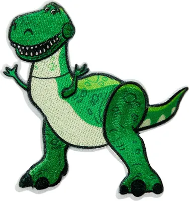 Produktbild von Disney © Toy Story Rex Dino - Aufnäher, Bügelbild, Aufbügler, Applikationen, Patches, Flicken, Zum Aufbügeln, Größe: 6,5 x 6,2 cm