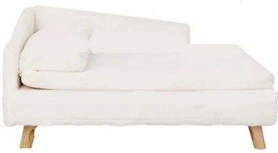 Image de Canapé pour chat blanc en bois, en L, 70 x 38 cm