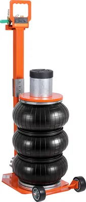 Image de SucceBuy Air Jack, 3 tonnes/6600 lbs, levage pneumatique 1-6S avec colonne surélevée, poignée réglable, compact et peu encombrant, revêtement en caoutchouc épais, convient pour limousine, SUV, pick-up