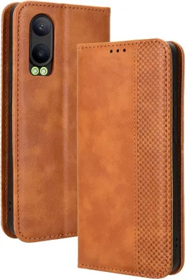 Produktbild von OnePlus Nord CE4 Lite 5G Hülle - Coverup Vintage Style Klapphülle - Braun