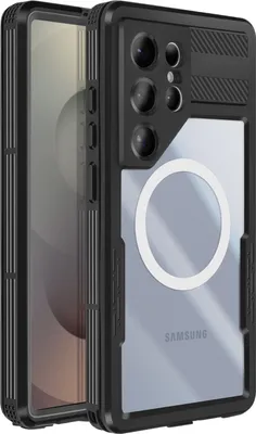 Immagine prodotto di Redpepper, Custodia di protezione completa impermeabile MagSafe per Samsung S25 Ultra, trasparente