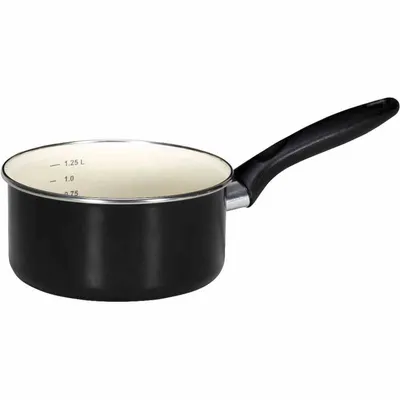 Image de Casserole "Triest" 16 cm émail blanc