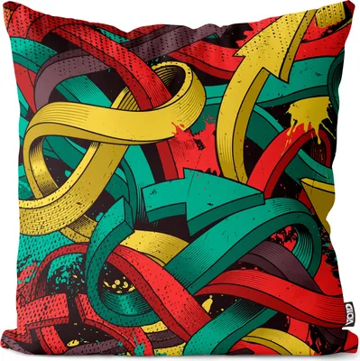 Produktbild von VOID Graffiti Style Boxen Musik Kissenbezug Kissenhülle Sofakissen Kissen Deko Outdoor-Kissen Dekokissen