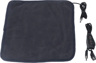 Produktbild von USB-Heizkissen, 3 Temperaturstufen, hält Schulter, Hals, Bein, Taille warm, beheizte Matte mit Timing, dunkelgrau