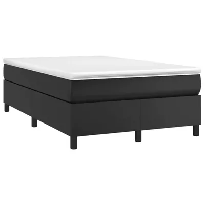 Produktbild von vidaXL Boxspringbett mit Matratze Schwarz 120x190 cm Kunstleder