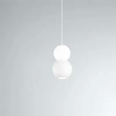 Immagine prodotto di Sospensione Moderna Per Sistema In Binario Bianco Led 2 Sfere