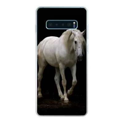 Produktbild von MuchoWow® Handyhülle Schutzhülle Hülle für Samsung Galaxy S10 Lite Pferde - Nutztiere - Schwarz Silikon Softcase Handy Hülle - Schutz