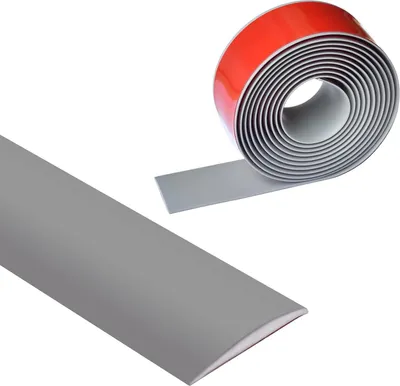 Produktbild von Graues Übergangsprofil, 5 cm breit, selbstklebend, vinyl, für Vinylvloeren