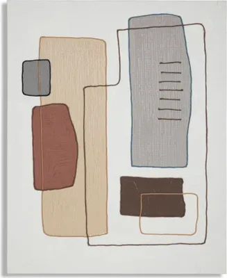 Image de Lampe de table en résine, abat-jour en tissu, dimensions 35x60 cm, finition blanche délavée, collection Mauro Ferretti