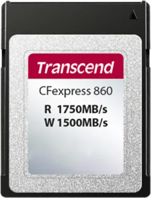 Obrázek produktu pro Transcend CFexpress 860, 160 GB, CFexpress, 1750 MB/s, 1500 MB/s, černý