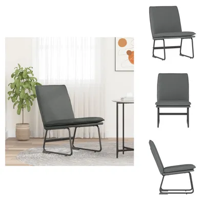 Produktbild von vidaXL Loungesessel Dunkelgrau 52x75x76 cm Stoff -  Sessel
