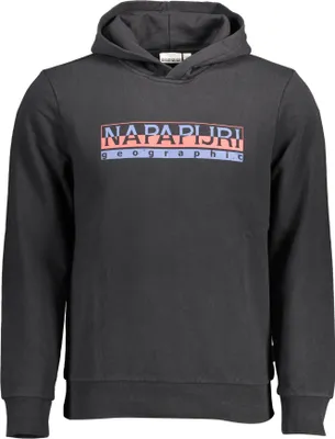 Produktbild von Lässiges Herren-Sweatshirt ohne Reißverschluss in Schwarz entdecken