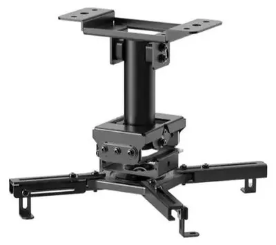 Produktbild von Neomounts CL25-530BL1 Beamer Deckenhalterung - H 25,5 cm - einfache Installation - volle Bewegung, Zimmerdecke, 45 kg, Schwarz, Stahl, -8 - 8°, 360°