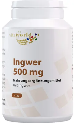 Produktbild von Ingwer Kapseln 500mg, 120 St KAP