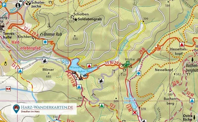 Image de Der Harz in 4 Teilen. Wander- und Fahrradkartenset 1 : 30 000