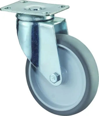 Produktbild von Bs Rollen - Lenkrollen   Gummi  125mm, 829842