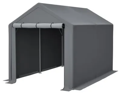 Produktbild von Gerätehaus Fahrradgarage Zeltgarage 296x190x200cm mit rolltor Motorrad Garage wasserdichte Carport Werkzeugzelt