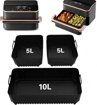 Zdjęcie produktu dla Forma silikonowa do air fryer cosori 10L zestaw 3 sztuki