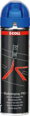 Produktbild von E-COLL PRO Markierspray glänzend weiss, 500 ml Spraydose, Ausführung:500-ml-Spray, Farbe:blau, Inhalt:500 ml, Gebindeart:Spraydose