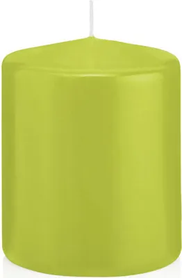 Produktbild von Stumpenkerzen Apfelgrün 200 x Ø 98 mm, 6 Stück, russarm, tropffrei